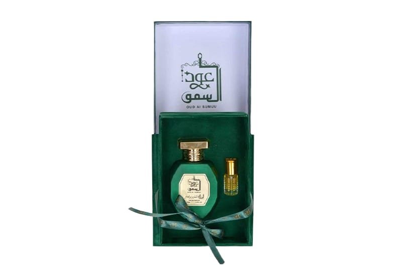 زجاجة بوكس عود السمو 75 ml + 12 ml من الخيالة للعود والعنبر