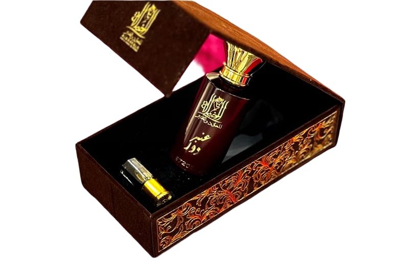 زجاجة بوكس عنبر دور 100 ml + 12 ml من الخيالة للعود والعنبر