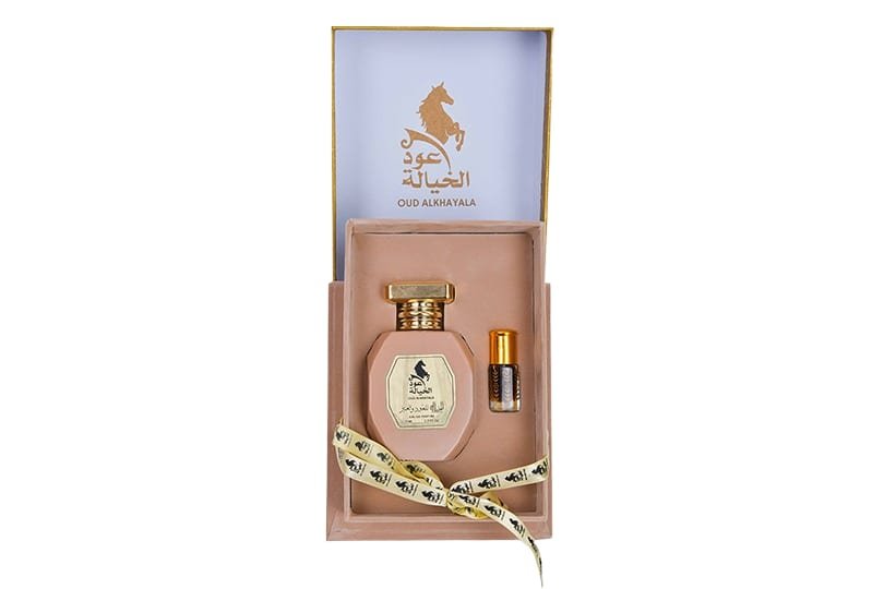 زجاجة بوكس عود الخيالة 75 ml + 12 ml من الخيالة للعود والعنبر